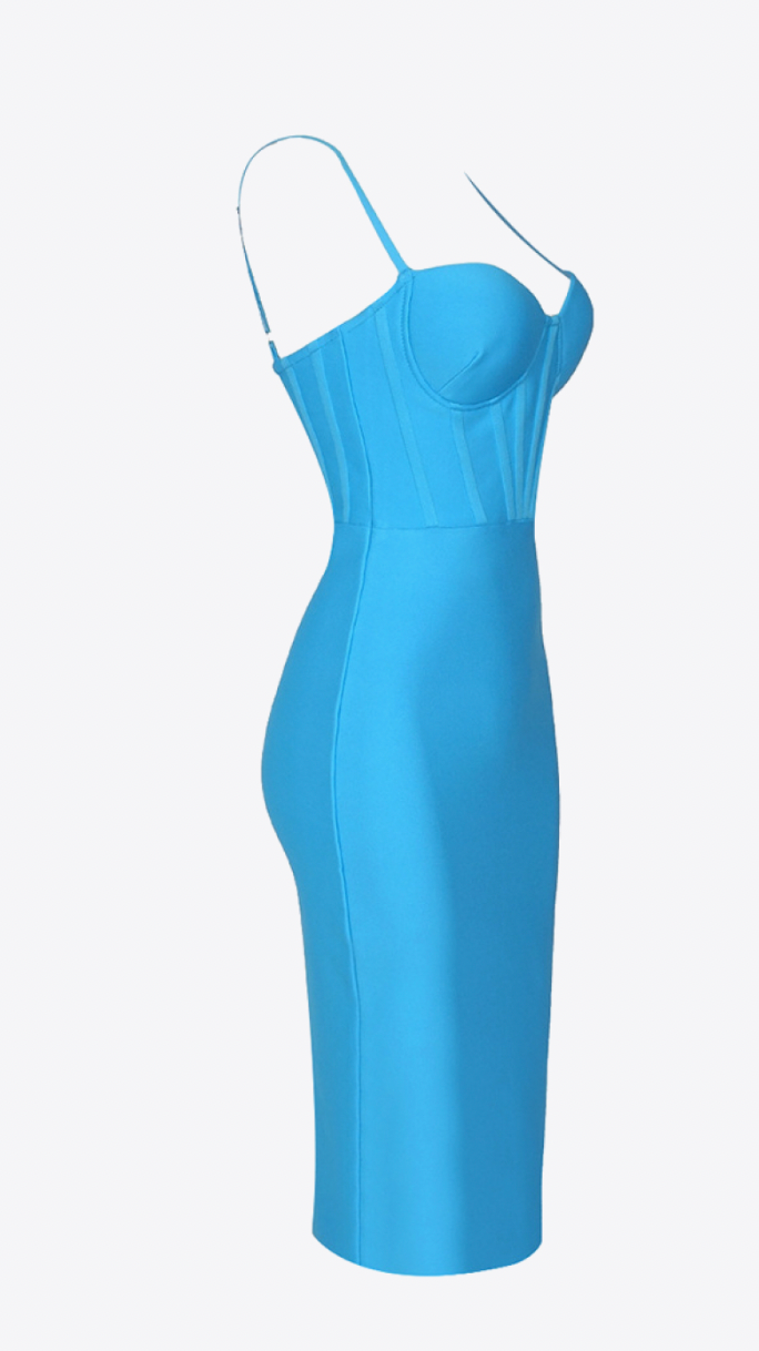 Ocean Blues Bandage Dress