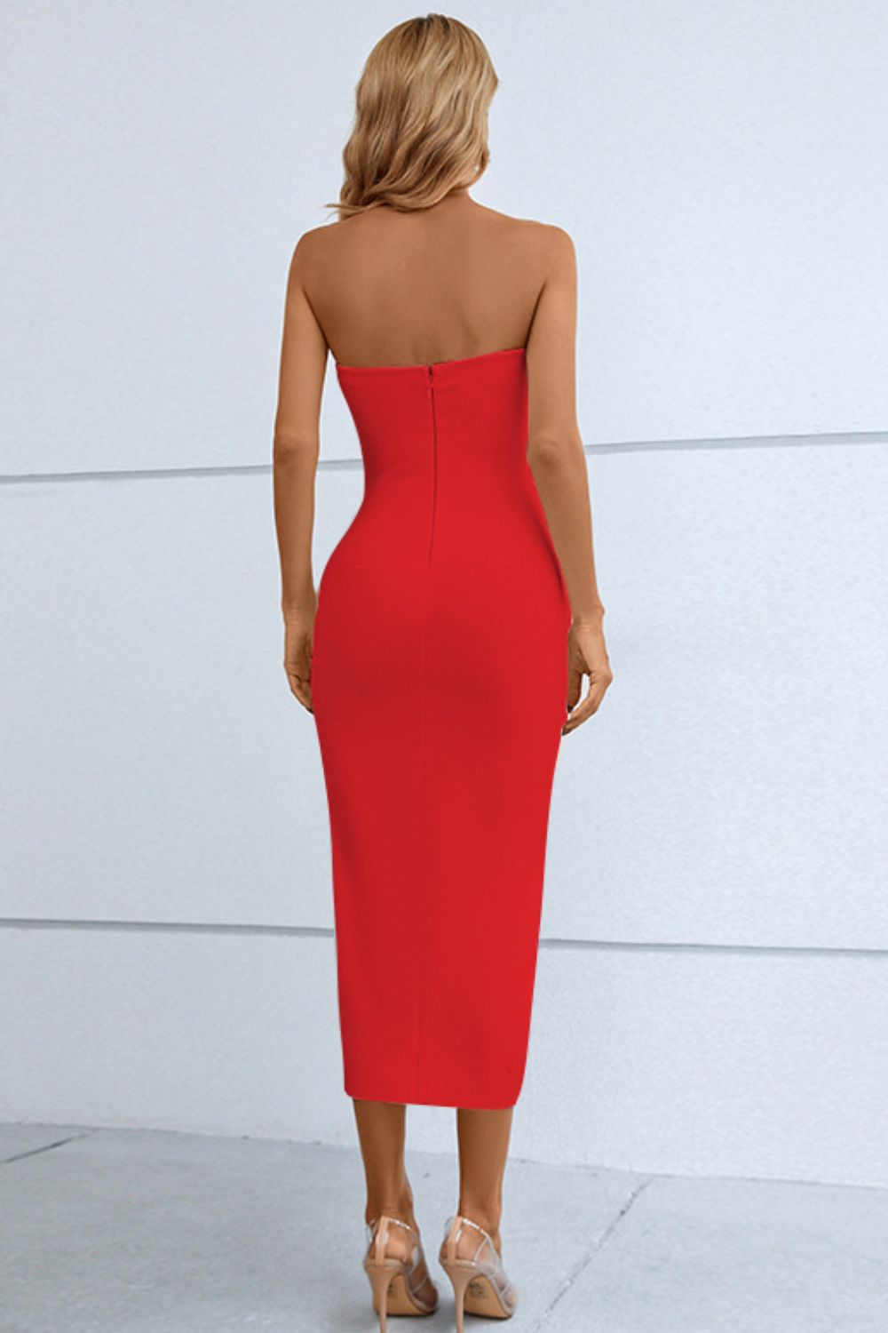 Luv Me Long Time Cutout Bandage Dress