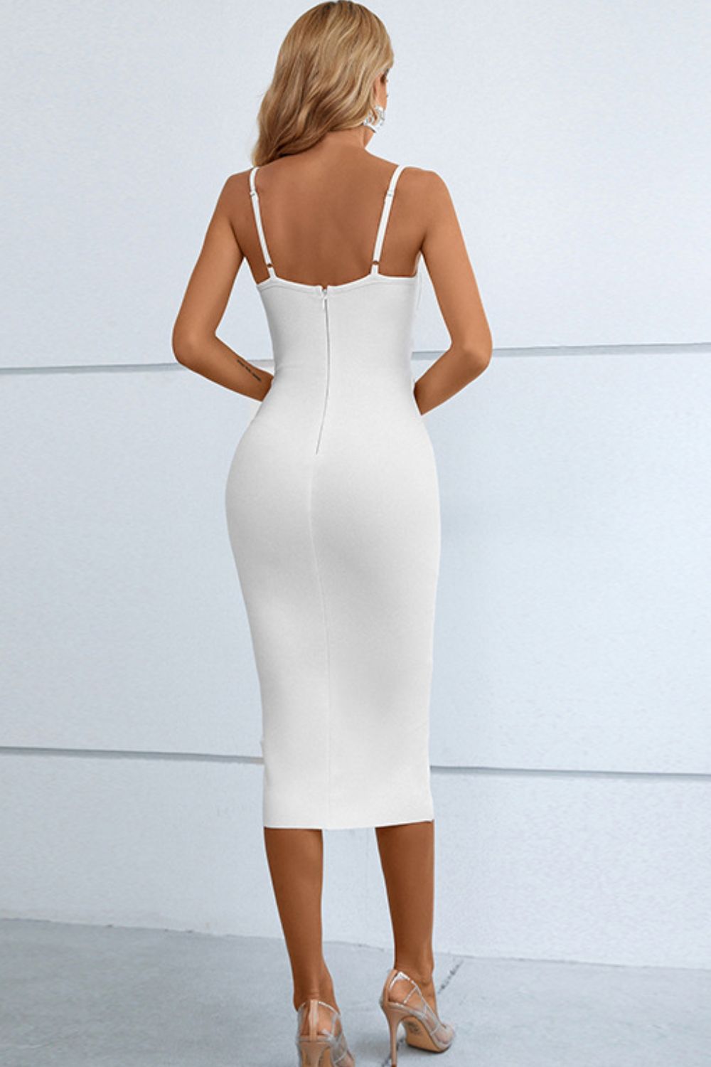 Oh La La Cutout Bandage Dress - White