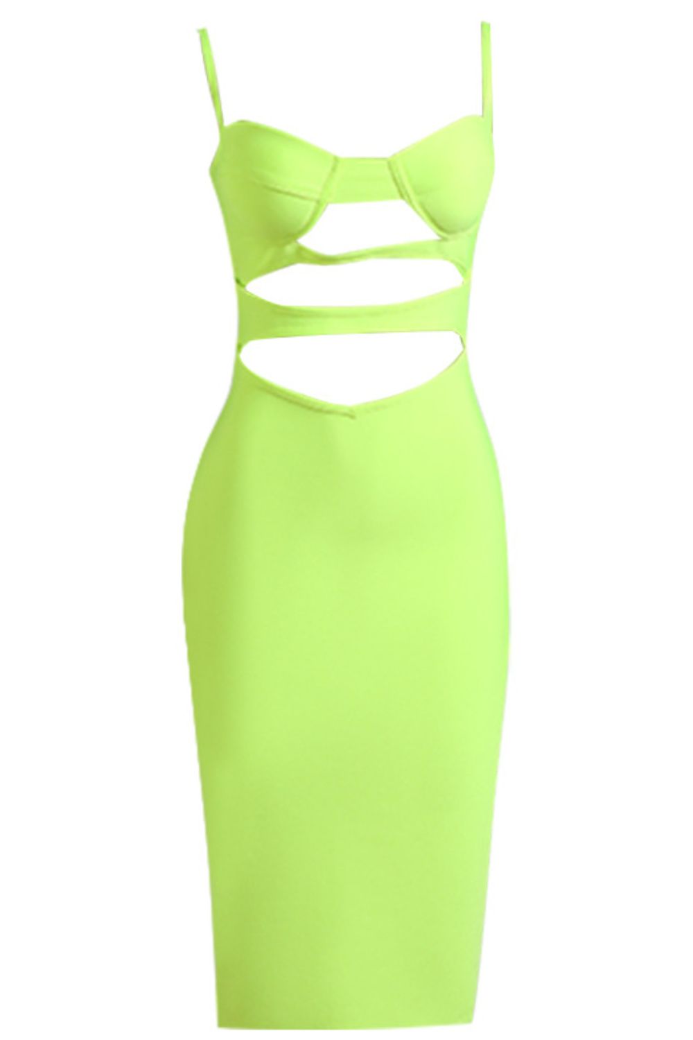 Oh La La Cutout Bandage Dress - White